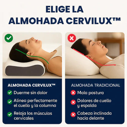 PAGA 1 y LLEVASE 4 - Almohada CerviLux™ G - Redescubre el placer de despertar sin dolores
