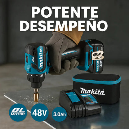[2X1 OFERTA BLACK FRIDAY] - KIT TALADRO INALÁMBRICO y IMPACTO + 26 ACCESORIOS TT + 2 BATERIAS REGALO